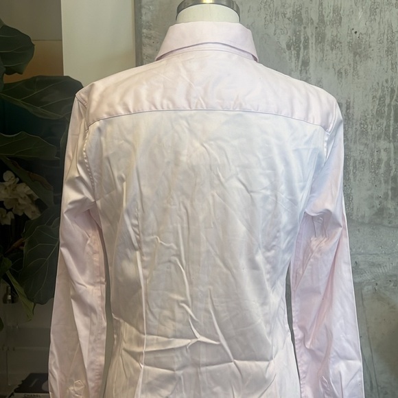 Banana Republic Tailored Fit Button Front Shirt Women’s Pink - Picture 7 of 9